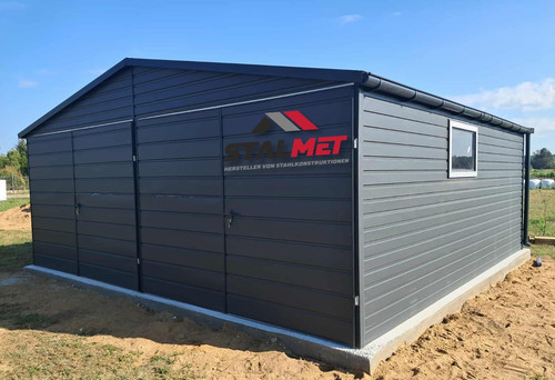 Blechgarage 6x5x2 65m in - 6x5x2,65m,