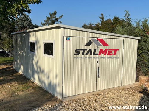 Blechgarage 5x4 5x2 4m - blechgarage, 3,5x4,5x2,4m