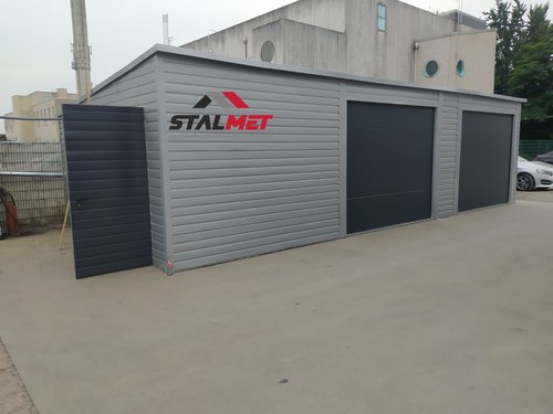 Blechgarage 8x6x2 farbe - blechgarage,