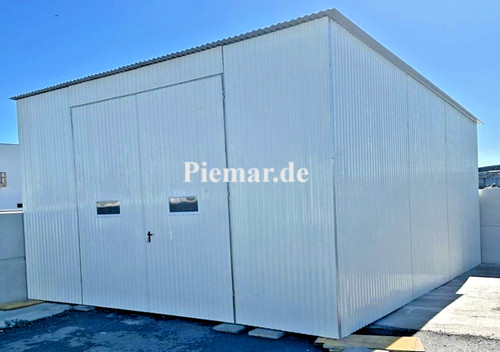 Blechgarage 6x6x3 garage - 6x6x3,5m,