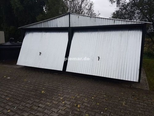 Blechgarage 6x7x2 mit - blechgarage, 6x7x2,65