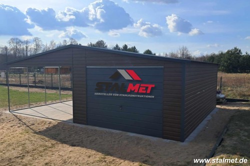 Blechgarage 7x5x2 75m - blechgarage, 7x5x2,75m