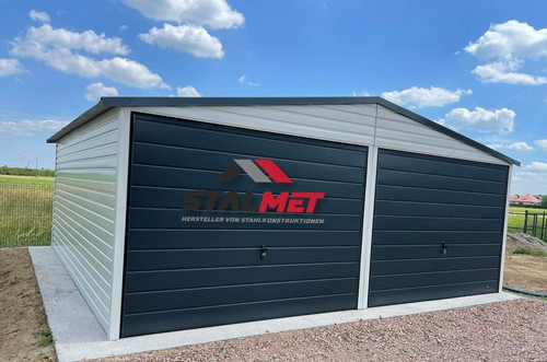 Blechgarage 6x6x2 65m - blechgarage, in