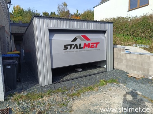 Blechgarage 3x6x2 4m in - +, 3x6x2,4m