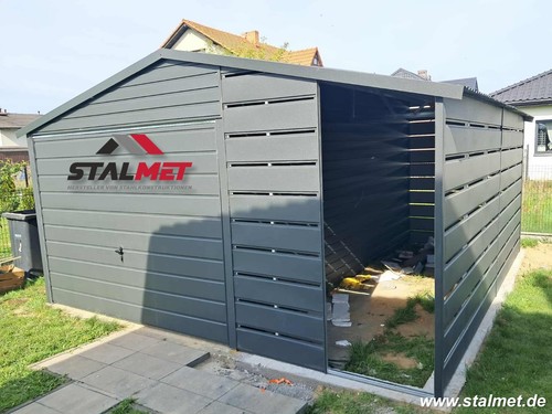 Fertiggarage aus blech - blech,