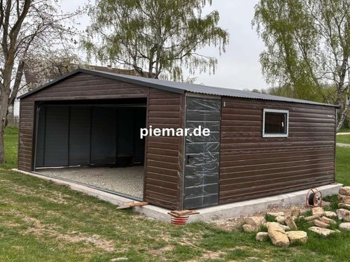 Blechgarage lager 5x7x2 55m - blechgarage, 6,5x7x2,55m