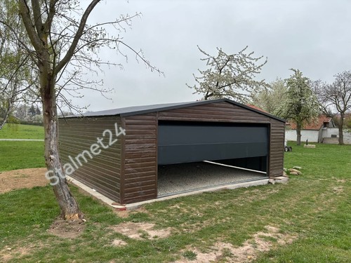 Blechgarage 7x6m fertiggarage - blechgarage,
