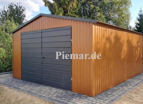 Blechgarage 4x6x2 55m - blechgarage, 4x6x2,55m