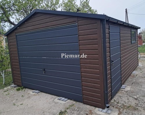 Blechgarage 4x6x2 55m - blechgarage, 4x6x2,55m
