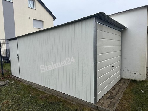 Blechgarage 3x6m pultdach - blechgarage,