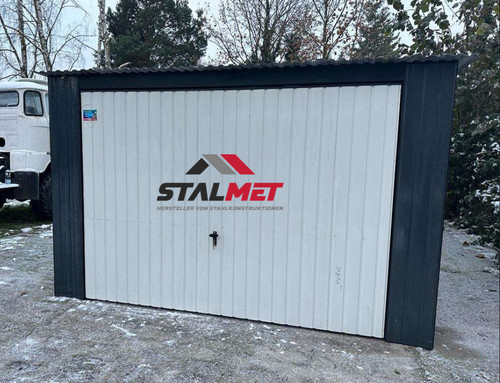 Blechgarage 5x5 5x2 - 3,5x5,5x2,14m, ral