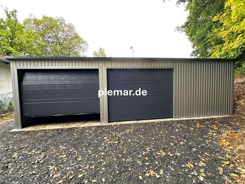 Blechgarage 9x6x2 m - blechgarage,