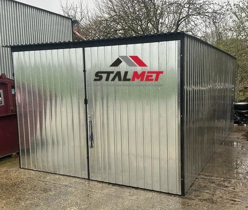 Blechgarage 3x6m pultdach - +,