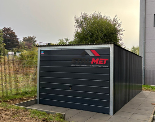 Blechgarage 3x4 5x2 14m - +,
