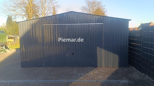 Blechgarage 5x6x2 55m kfz - 5x6x2,55m,
