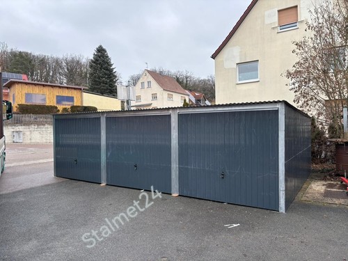 Blechgarage 5x6x2 14m - blechgarage, 7,5x6x2,14m