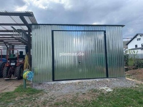 Blechgarage 4x6 5x2 14m - blechgarage, 4x6,5x2,14m