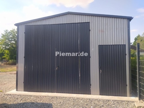 Blechgarage 5x8x3m halle - blechgarage,