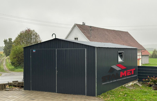 Fertiggarage mit satteldach - +,
