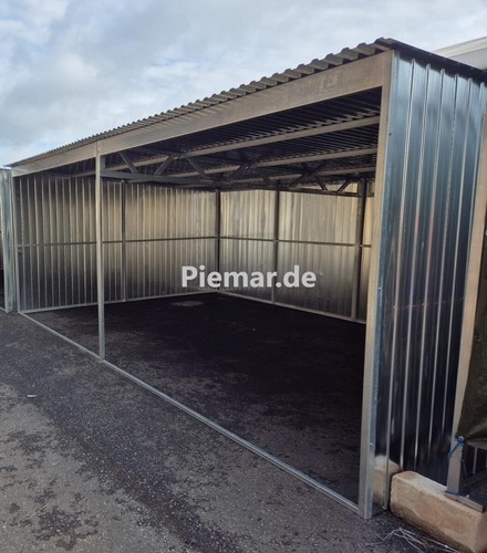 Blechgarage carport 6x4m - carport,