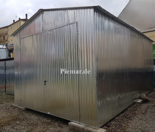 Blechgarage halle 4x8x3 - blechgarage,