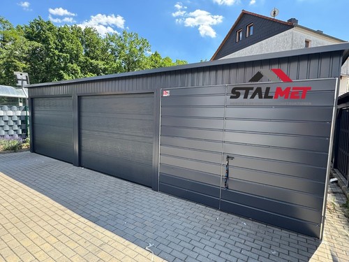 Blechgarage 9x5x2 4m - +,