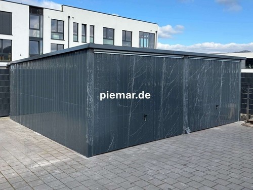 Blechgarage 6x6x2 m - blechgarage,