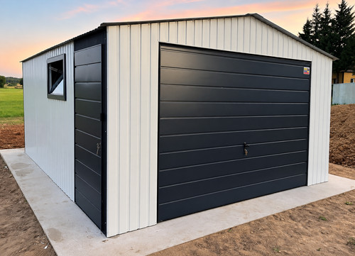 Blechgarage 4x5x2 55m - blechgarage, 4x5x2,55m