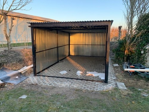 Blechgarage 3x4 5m - +,