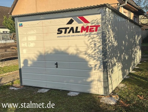 Blechgarage 3x5m pultdach - +,