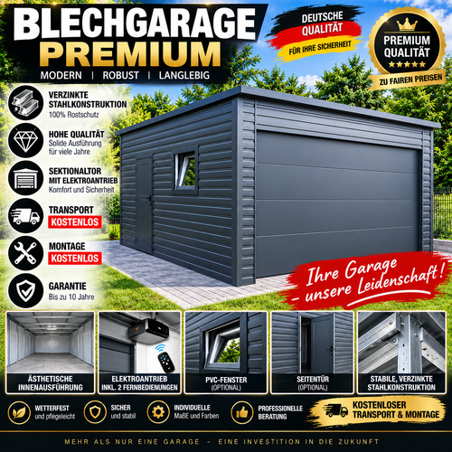 5x4 blechgarage lagerbox - blechgarage,