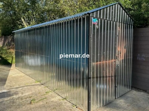 Blechgarage 5x6x2 55m garage - 2,5x6x2,55m,