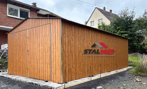 Fertiggarage aus blech 5x7m - aus,