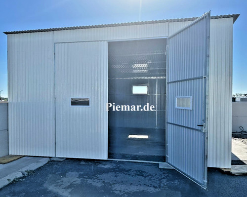 Blechgarage 6x5 5x3 - 6x5,5x3,5m, garage