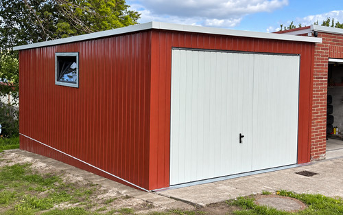 Blechgarage 5x6x2 25m - blechgarage, garage