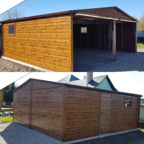 Blechgarage 6x6 doppelgarage - blechgarage,