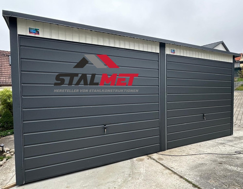 Blechgarage 5x4 5m - +, 5,5x4,5m