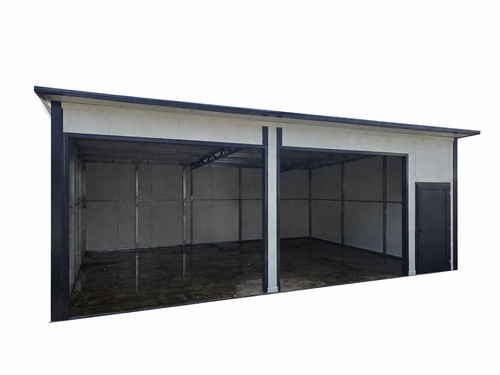 Blechgarage 8x6x3m mit