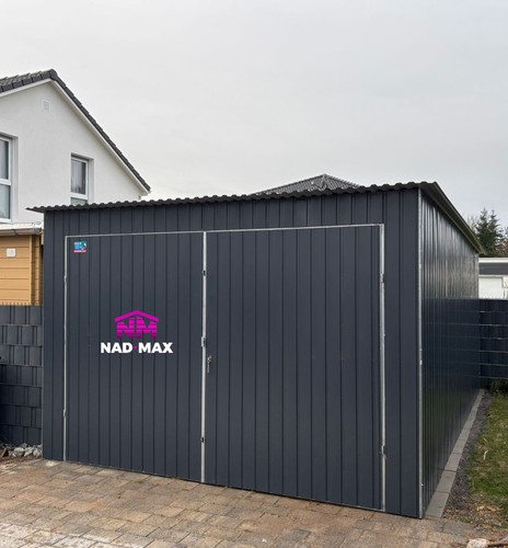 Blechgarage 4x6m ral7016 - +blechgarage,