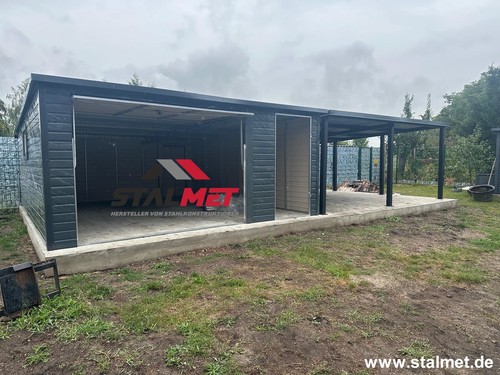 Blechgarage 10x6x2 14m - blechgarage, 10x6x2,14m