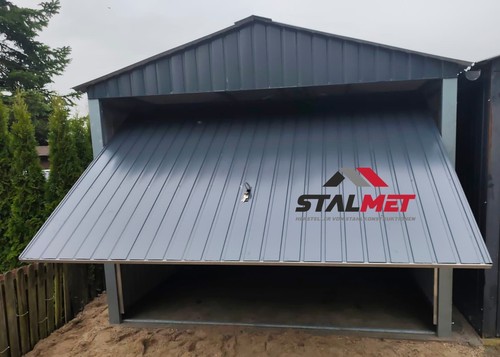 Blechgarage 3x5x2 55m - +,