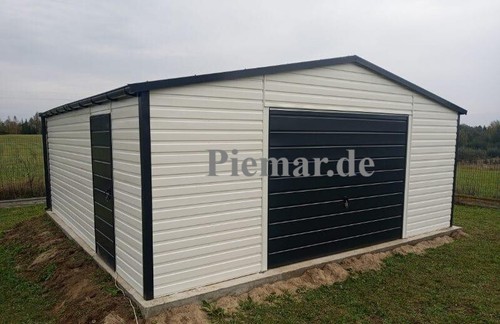 Blechgarage 6x7x2 65m - blechgarage, 6x7x2,65m