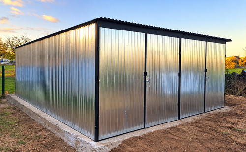 Blechgarage garage 7x7m - garage,