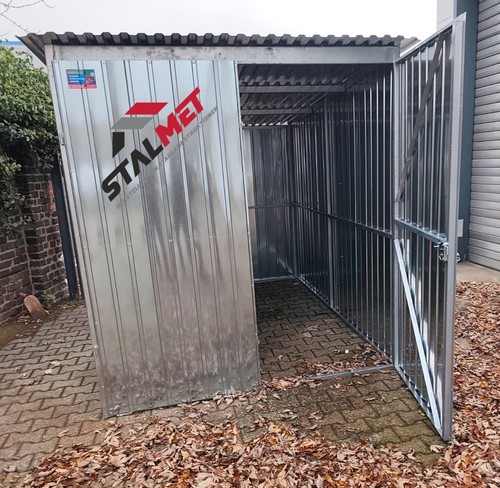 Blechgarage 3x3 5m pultdach - +,