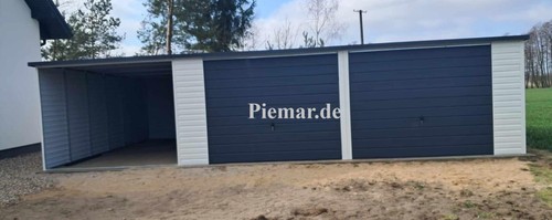 Blechgarage carport 8x5x2 14m - blechgarage,