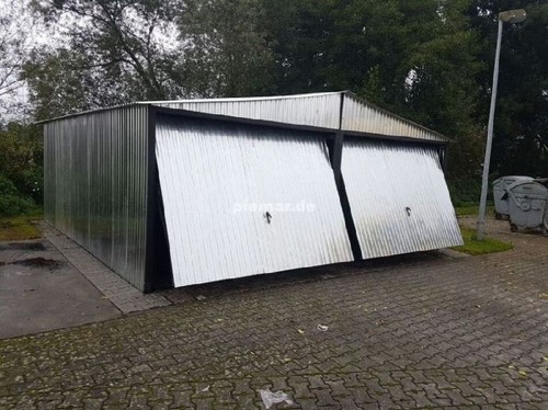 Blechgarage 6x6 5x2 mit - 6x6,5x2,65, m