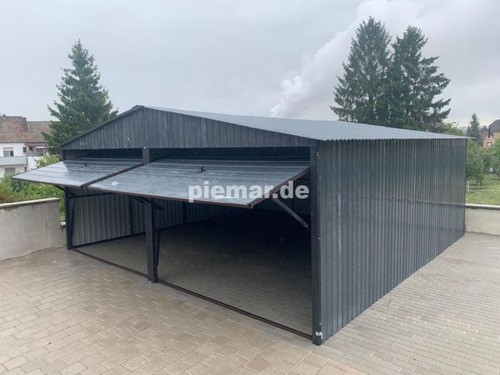 Blechgarage 7x6 5x2 mit - 7x6,5x2,65, m